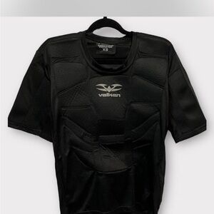 Men's Black Impact Chest Protector Padded Paintball Shirt